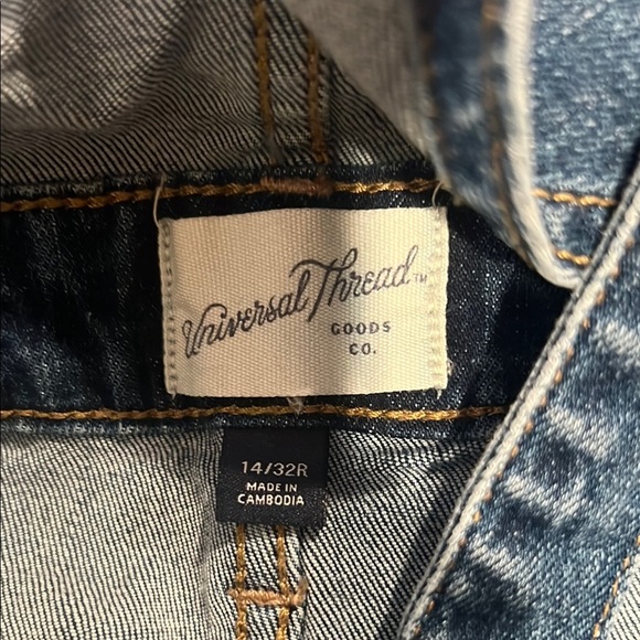 Universal Thread Classic Blue Denim Overalls NWOT - Picture 2 of 3